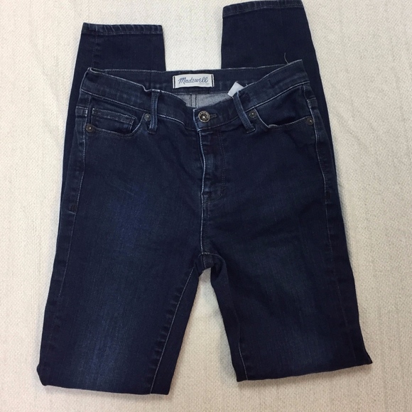 MADEWELL dark wash skinny jeans - Picture 1 of 5